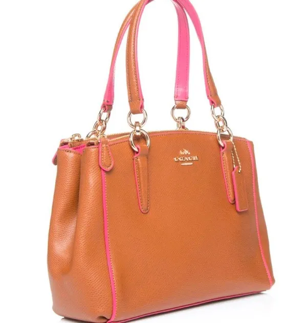 Coach Pebble Leather Kelsey Satchel Purse; excellent condition - Image 3