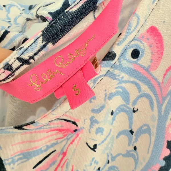 Lilly Pulitzer Dani Ruffle Sleeve Dress Size S It's for‎ shore - Image 4