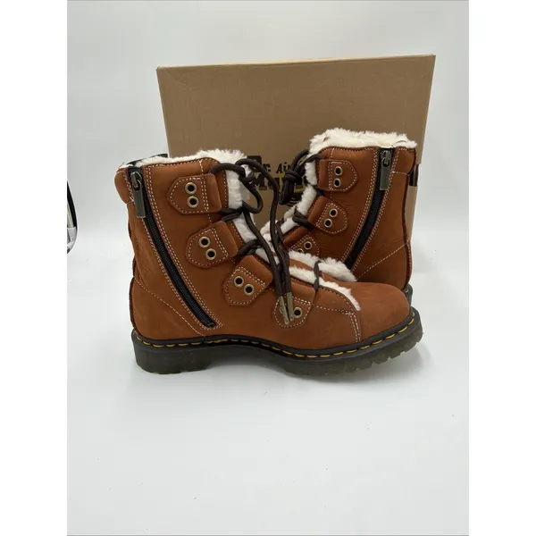Dr. Martens Women's 1460 Ghille Boots Tan 10 NWB MSRP $ 180 - Image 5