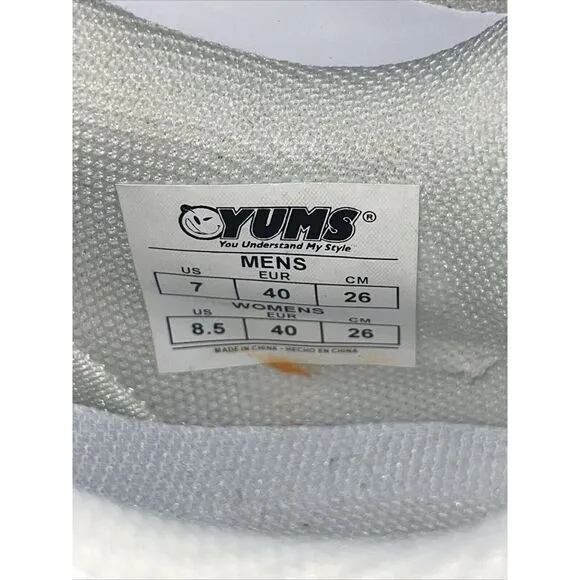 Yums Shoes Caramel Sundae Mens Size 7/Womens Size‎ 8.5 White Sneakers - Image 5