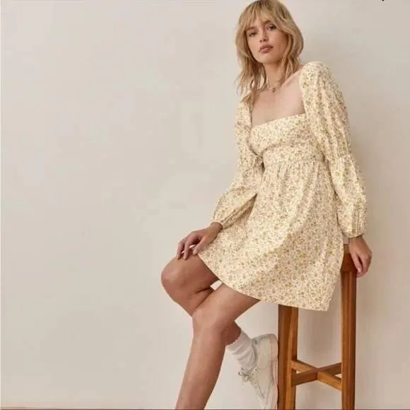 Reformation Michaela Dress Lima Size 2 XS - Image 3