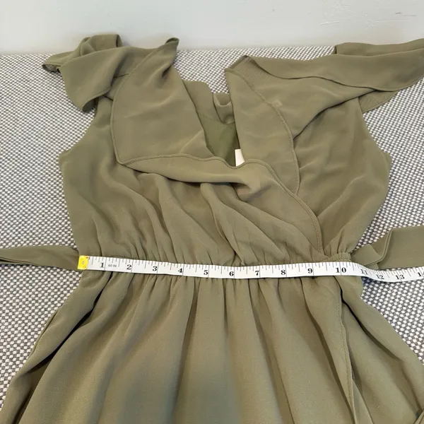Baltic Born Womens Katya Ruffle Maxi Dress | Dusty Olive In Green XS - Image 10