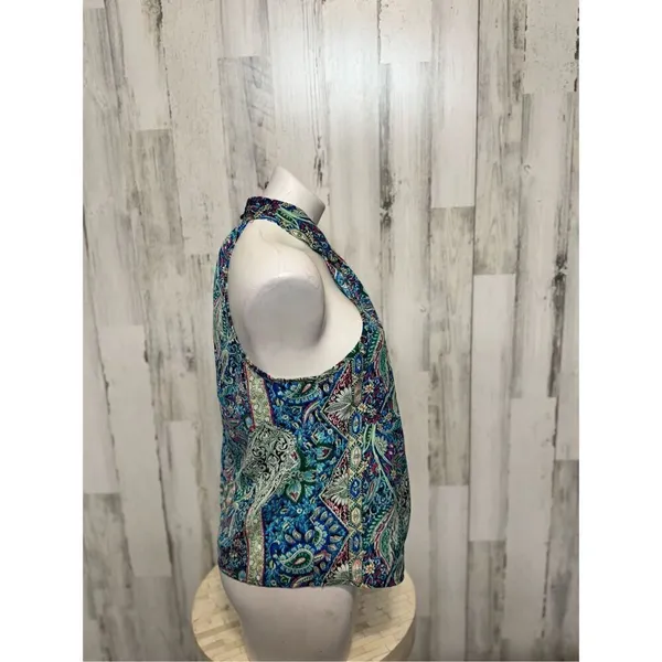 Green and blue blouse size medium Green - Image 7