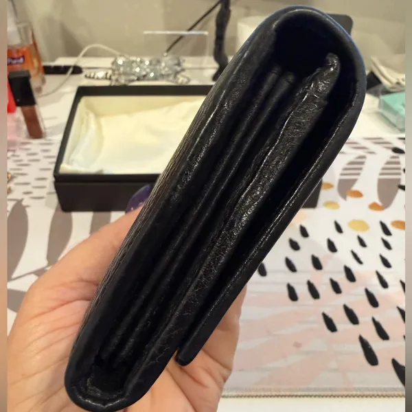 ✨SALE✨ Gucci Black Leather GG Wallet - Image 4