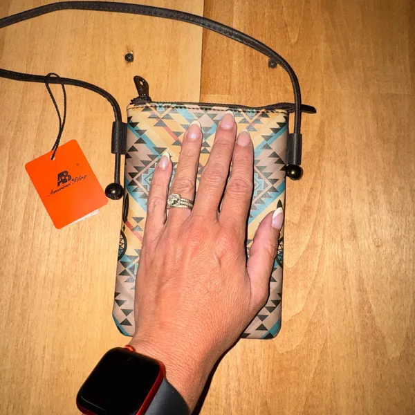 American Bling Southwestern Aztec Dreamcatcher Crossbody Phone‎ Bag NEW - Image 7
