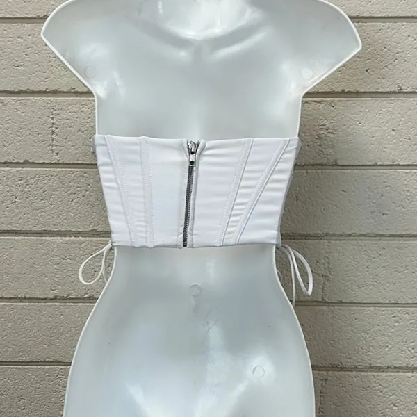 IAM.GIA Boned White Corset size XXS - Image 4
