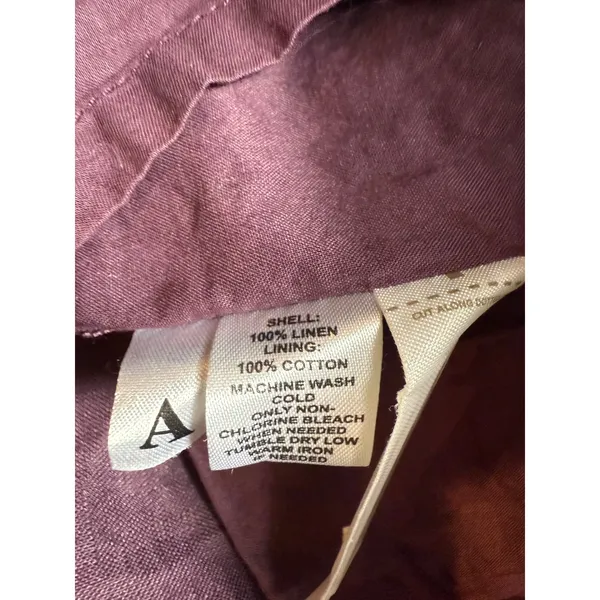 LOFT Petite 2P Linen‎ Blend Dress - Sleeveless, Purple, Casual, Summer, Party - Image 3