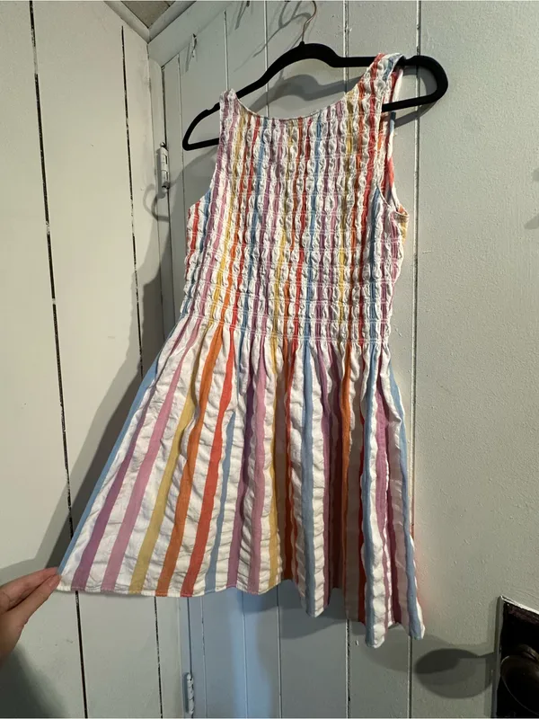 SAYLOR ANTHROPOLOGIE Multicolor Striped Smocked Sundress - Image 2