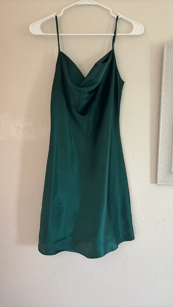 Satin mini dress - Image 3