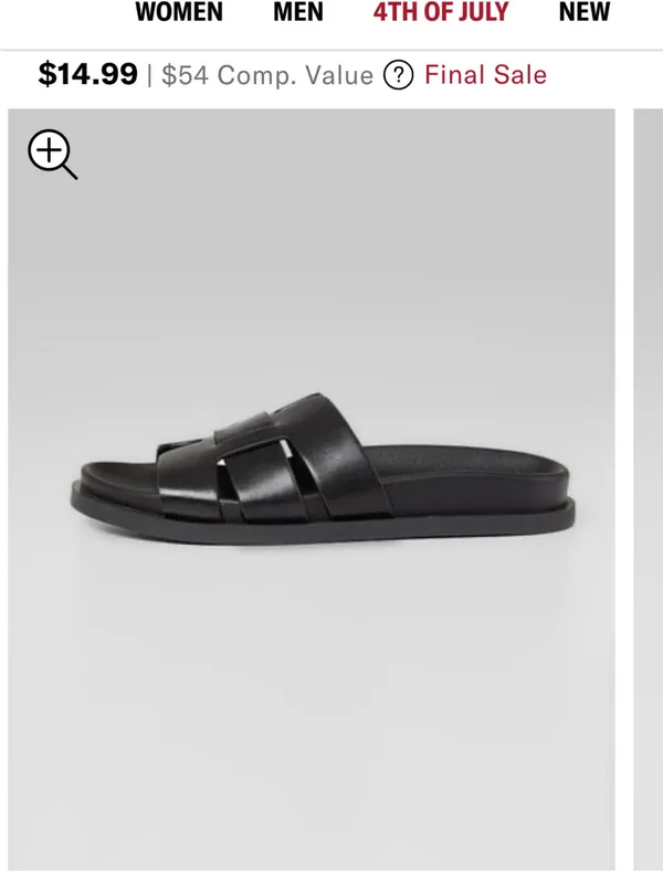32 Degrees Black Women's Slide Sandals - Image 3