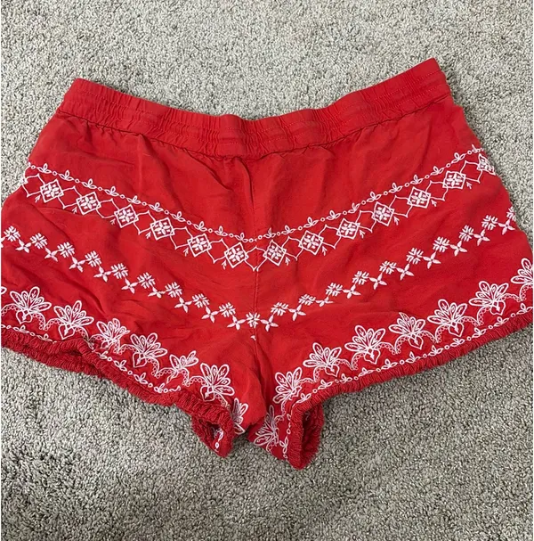 Loft Linen Embroidered Shorts - Image 4