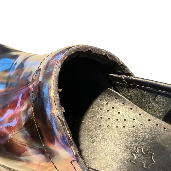 Dansko Professional Clogs Womens 39 Multi Color Iridescent Patent Leather Shoes - Image 6