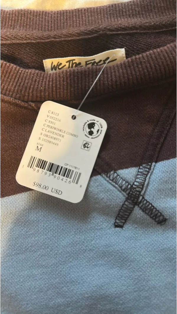Free People Striped Crewneck - Image 4
