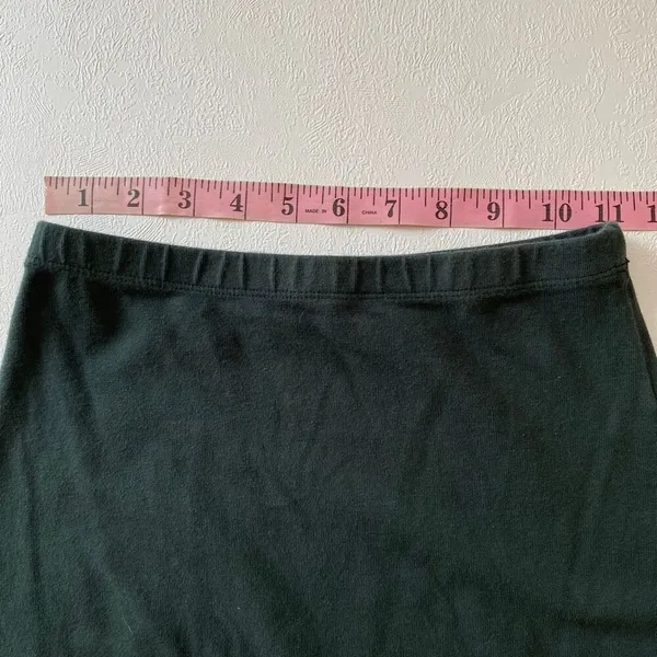 Brandy Melville Green Cotton Biker Shorts One Size Basic Lounge Casual - Image 5