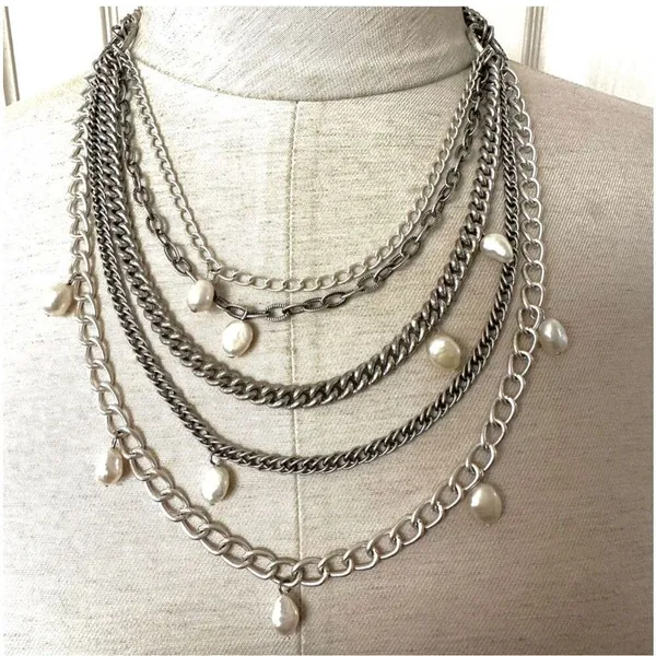 Stella and Dot Avery multi strand pearl necklace - Image 3