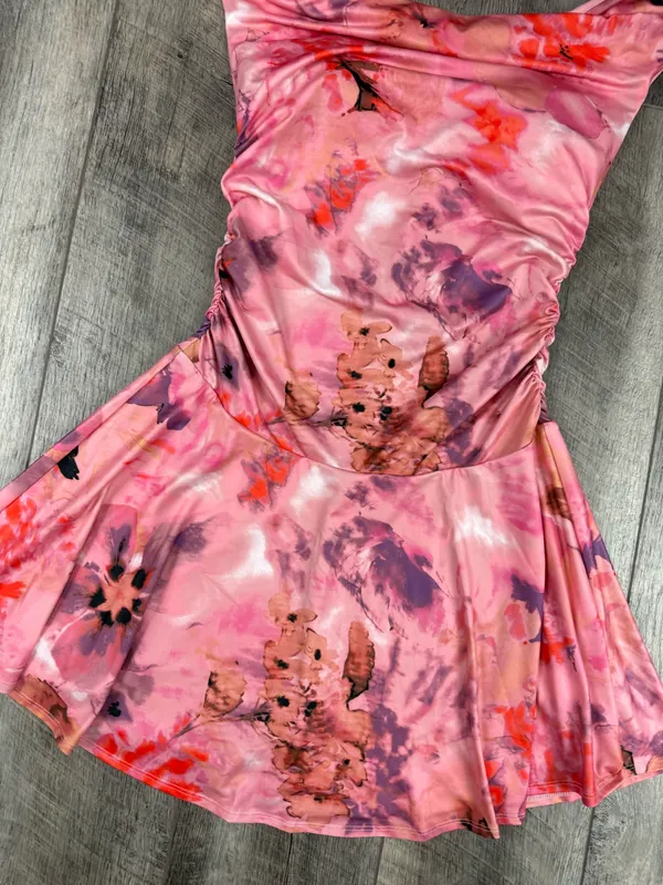 Abercrombie Pink Print Dress - Image 3