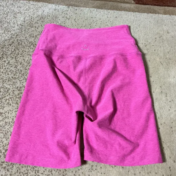 Beyond‎ Yoga Spacedye Crossover Biker Shorts Pink High Waisted XS Heathered - Image 6