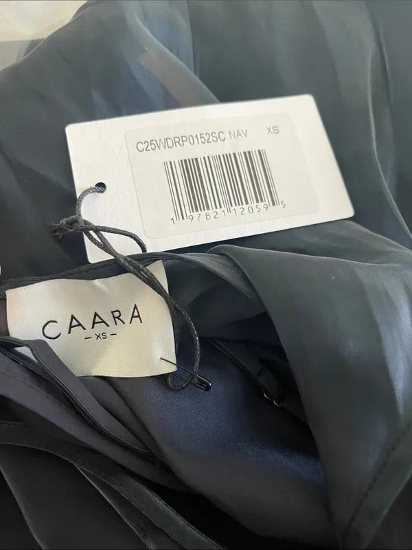 NWT CAARA Alette Dress size XS Navy Ink maxi few moda ted baker - Image 5