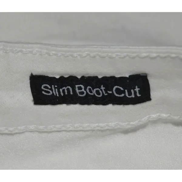 Needle & Cloth Ladies White Denim Jeans Size 14 Slim Boot-Cut Stretch Casual - Image 7