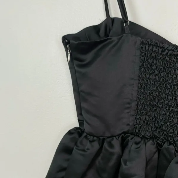 Future Collective Sweetheart Bubble Satin Midi Dress Bustier‎ Elegant Size S - Image 9