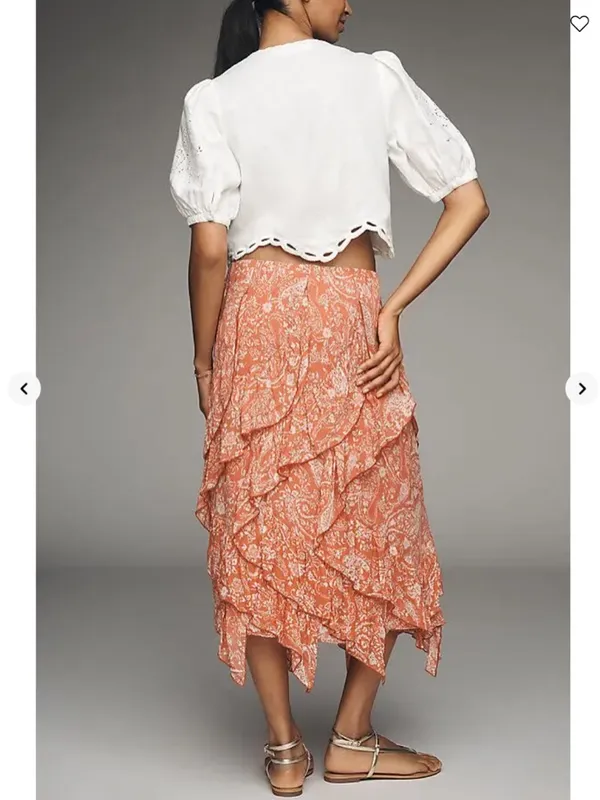 Anthropologie Ruffle Cascade Skirt - Image 3