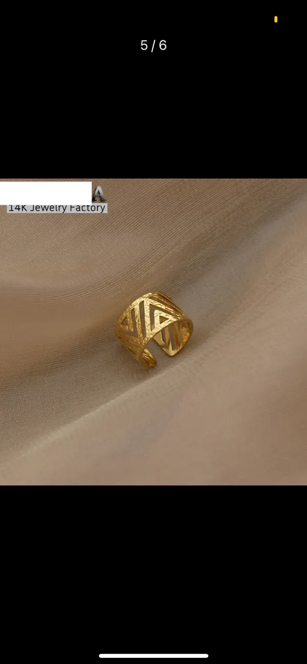 14k Gold Tribal Ring - Image 3