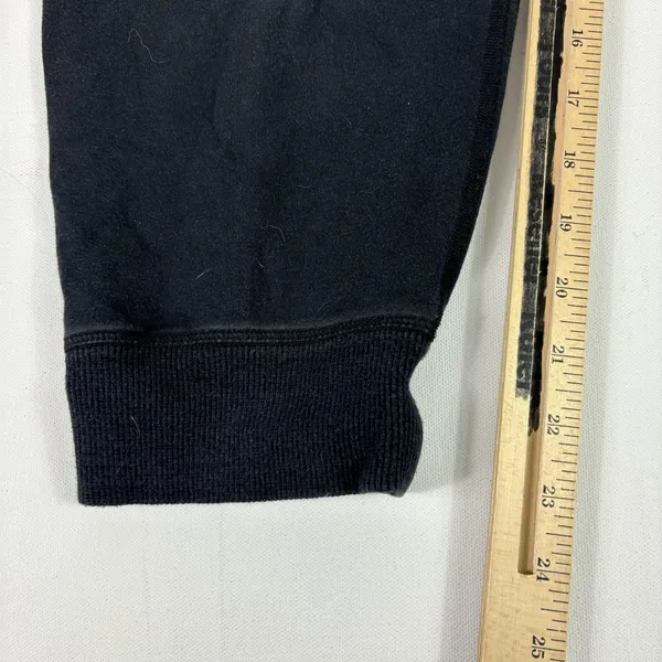 Lululemon Pants Womens 8 Black Jogger Relaxed‎ Fleece Drawstring Zip Pocket - Image 4