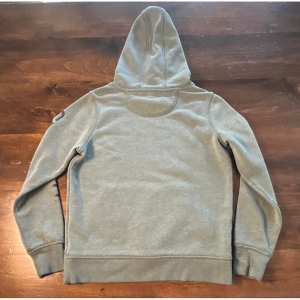 Carhartt Iconic Clarksburg Logo Sweatshirt Hoodie Small Green Relaxed Fit Casual - Image 5