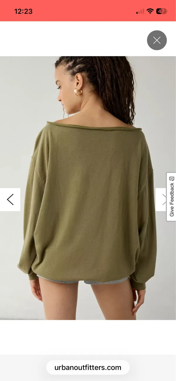 Urban Outfitters Off the Shoulder Sweatshirt - Image 3