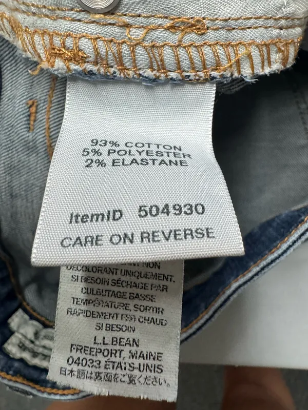 L.L. Bean Classic Fit Jeans Size 8 - Image 6