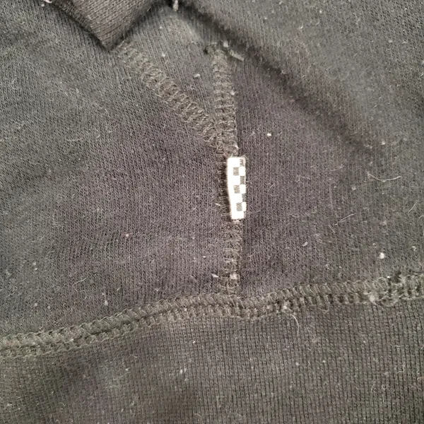 Vans Off The Wall Black Pullover Sweatshirt Size XS - Image 4