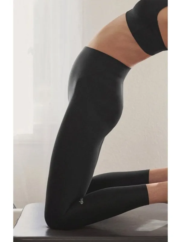 Alo Airlift Strength Extreme High-Waist 7/8 Legging Black Hi-Rise Waisted Tights - Image 6