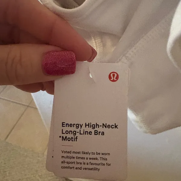 Lululemon Energy High-Neck Longline Bra *Medium Support, B–D Cups. SZ 12 NWT - Image 8