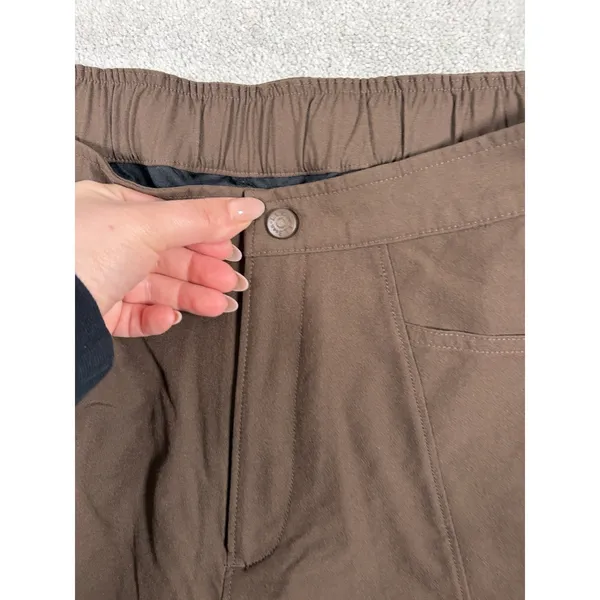 L.L.‎ Bean Misses L Nylon Brown Lined Padded Outdoor Shorts Regular ODQL4 - Image 2