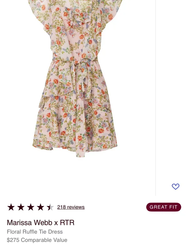 Marissa Web Floral Ruffle Tie-Waist Dress in Blush Pink - Image 4