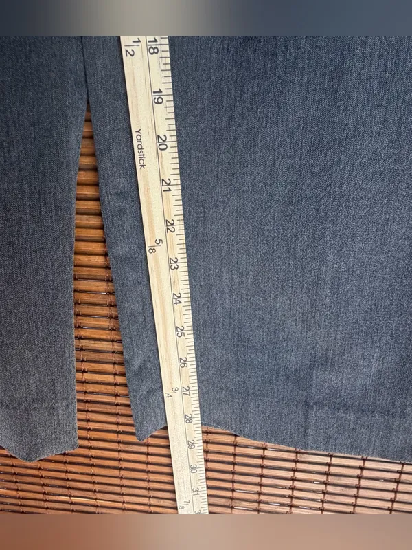 Musinsa Standard Woman Charcoal Wool Wide Leg Pants Size 28 US 6 - Image 4