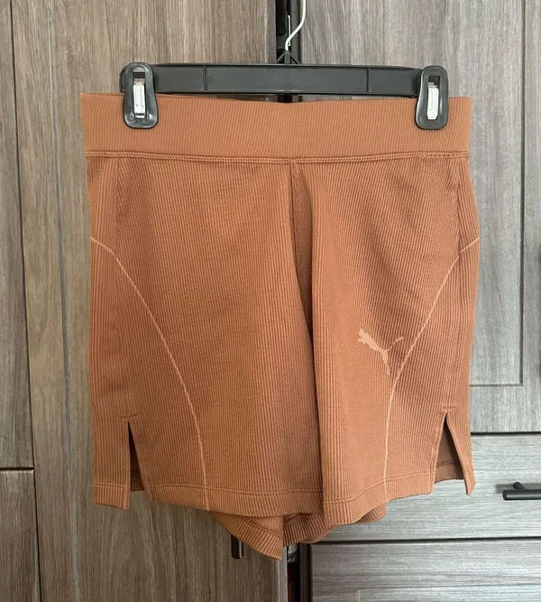 Puma ‘Dare To’ Flared Athletic Shorts with Elastic Waistband - Image 2