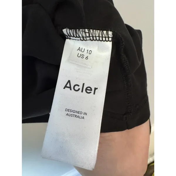 Acler One Shoulder Top/short Dress Black US Sz 6 NWT $320 - Image 5