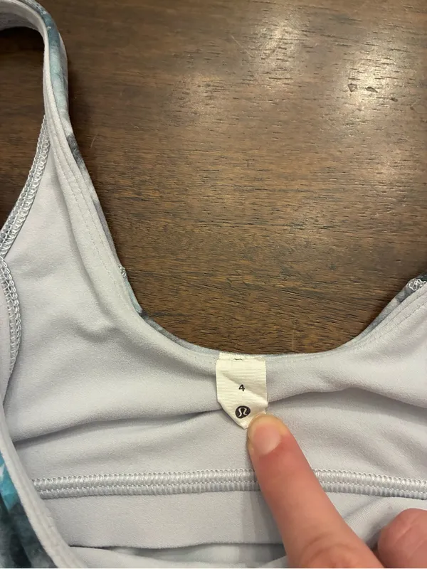 Lululemon Align Tank Top Size 4 Kaleidofloral Multi Gray Blue Bra - Image 2