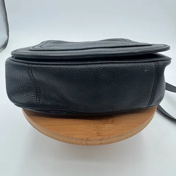 Marc Jacobs Empire City Mini Messenger Black Pebbled Leather Crossbody Bag - Image 6