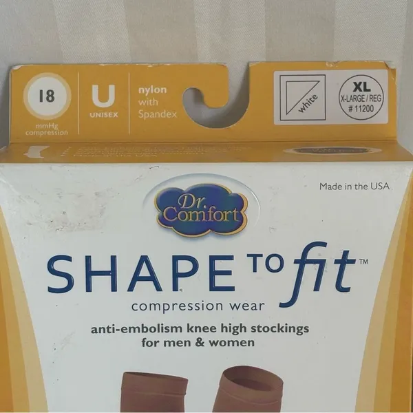 Dr. Comfort Anti-Embolism Compression Stockings White Size XL NWT - Image 4