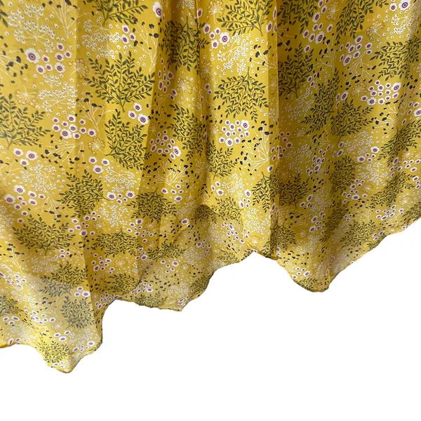Emma & Michele Small Yellow Floral Flutter Sleeve‎ Maxi Dress Kentucky Derby - Image 6