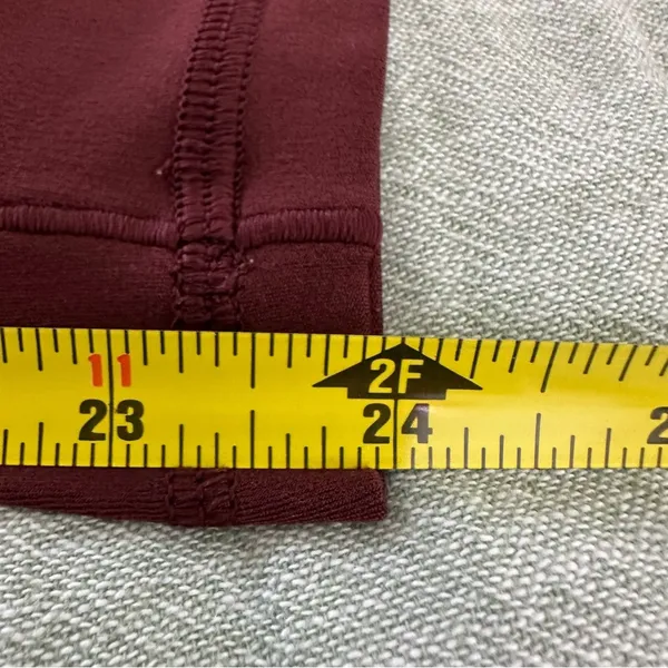 Aerie Offline Maroon Scrunch Side Waist Leggings Size XS - Image 5