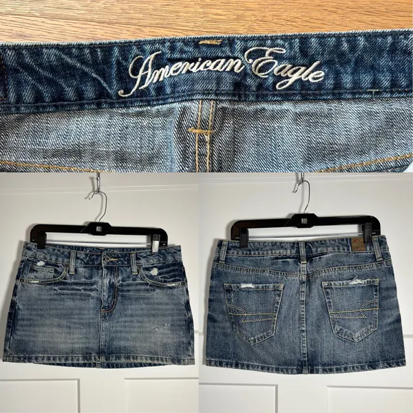 American Eagle Vintage jean skirt size 6 - Image 2