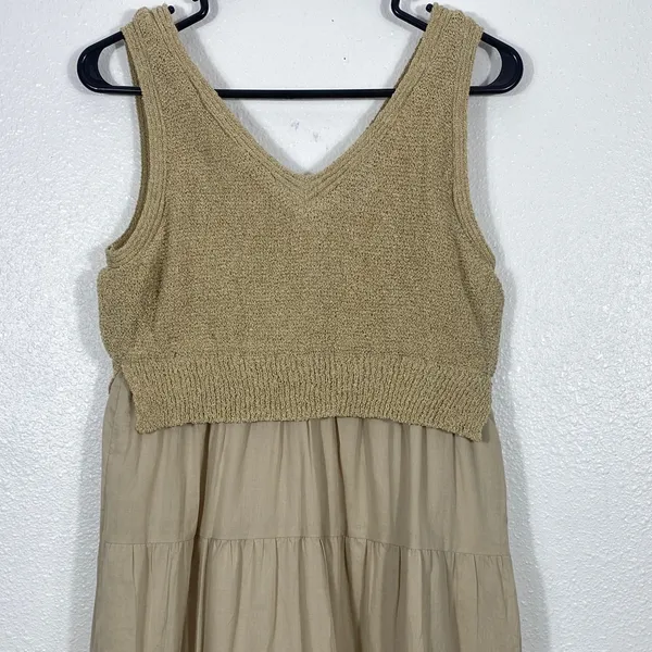 Versona Cream Tiered Midi Skirt Size S 100% Cottow - Image 5