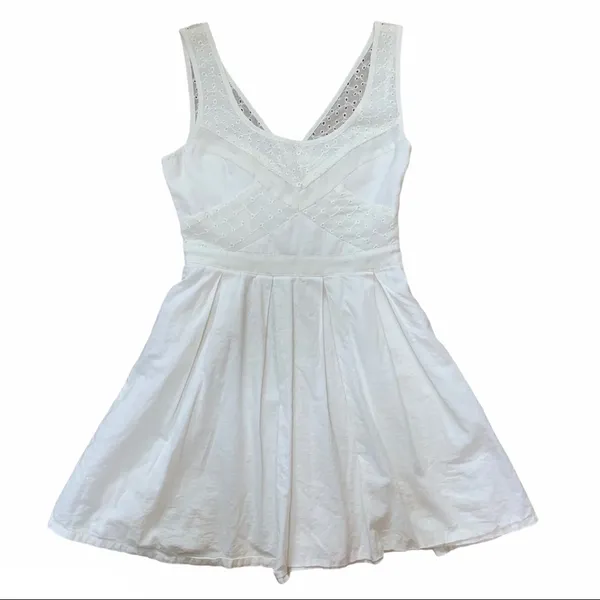 American Eagle Outfitters Lined Eyelet Dress - Image 2