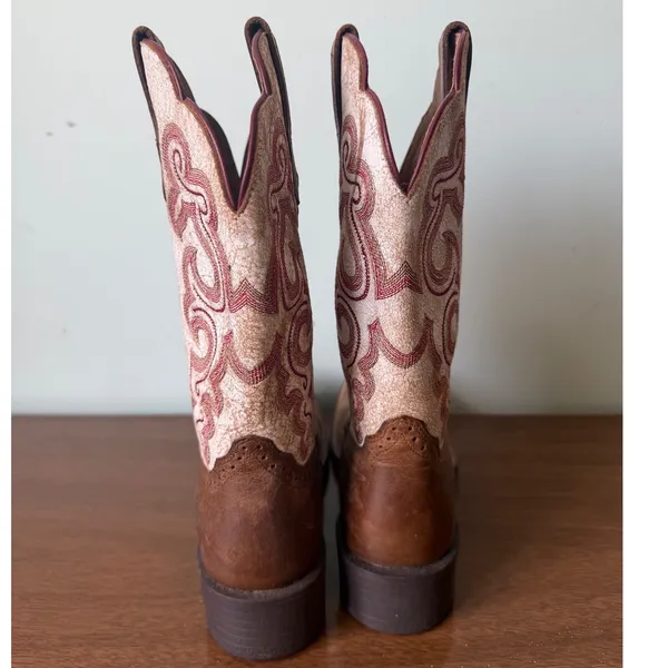 Ariat Sz 7 Women's QuickDraw Sandstorm Leather Cowboy Boots Western Rodeo - Image 6