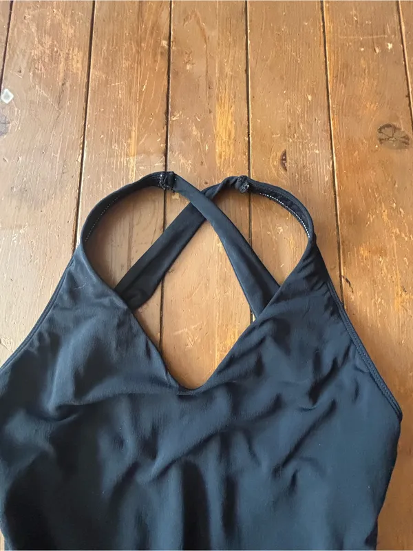 Anne Klein Basic Black One Piece Swim Suit - Image 3
