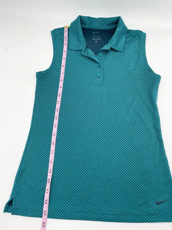 Nike Women's Dri-Fit Victory Sleeveless Golf Polo Tank Size XS Bright Spruce - Image 10