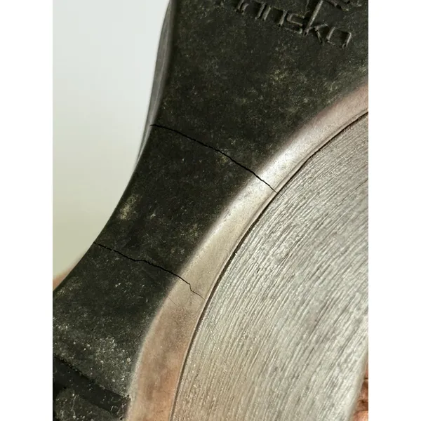 Dansko Rosaline Womens 38 Brown Leather Casual‎ Wedge Clog Slip On Shoes - Image 9